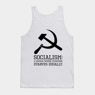 Socialism Definition - Funny Anti Socialist & Communist Tank Top